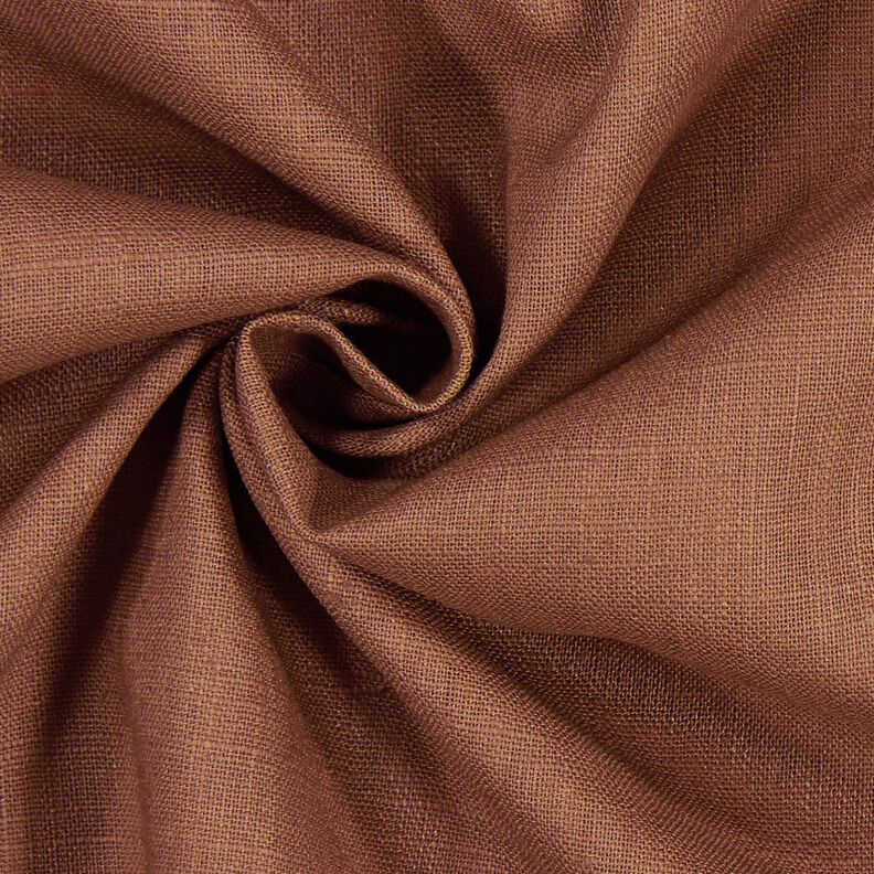 Tejido de lino con mezcla de ramio mediano – marrón,  image number 3
