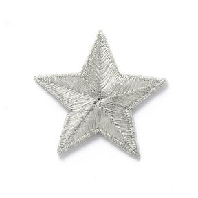 Parche Estrella – plata metalizada, 