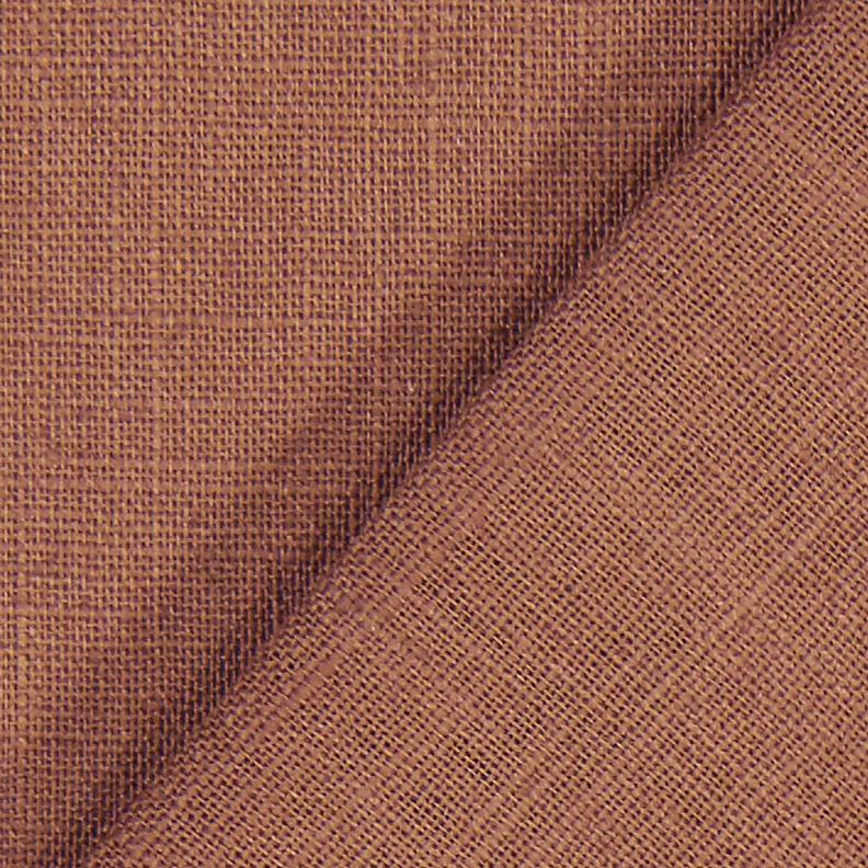 Tejido de lino con mezcla de ramio mediano – marrón,  image number 4