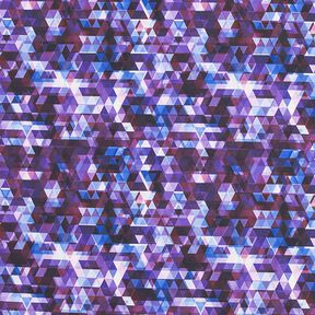 Tejido Softshell Triángulos de colores Impresión digital – uva, 