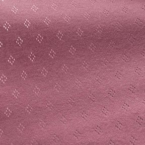 Jersey de punto fino con patrón de agujeros – violeta pastel, 