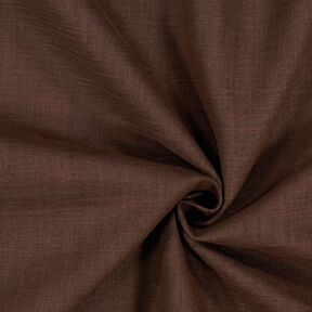 Tejido de lino con mezcla de ramio mediano – marrón oscuro, 