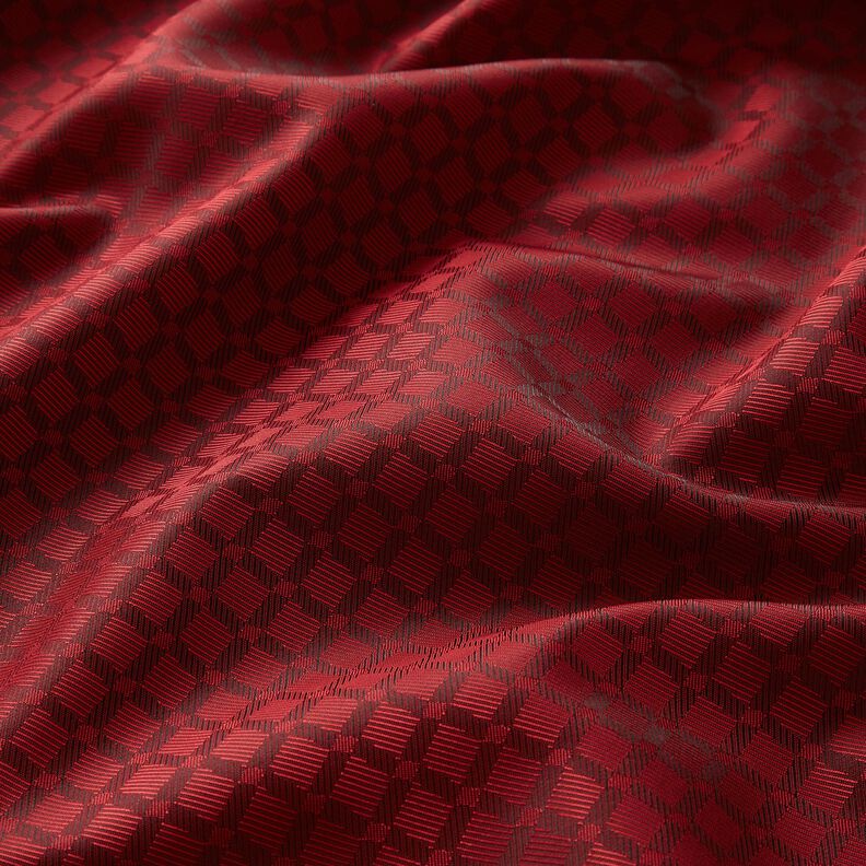 Tela de forro Jacquard Rombos – rojo,  image number 2