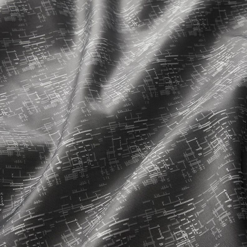 Tela de forro Jacquard Patrón de cuadrícula – gris,  image number 2