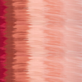 Tela de jersey de viscosa Rayas longitudinales degradadas de color – rojo oscuro/albaricoque | Retazo 130cm, 