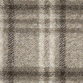 Tela de abrigo mezcla de lana a cuadros – gris pardo, 