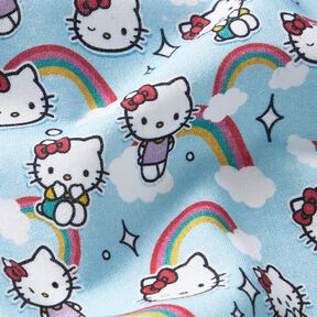 Popelina de algodón Hello Kitty arcoíris Telas con licencia | SANRIO – cielo azul, 