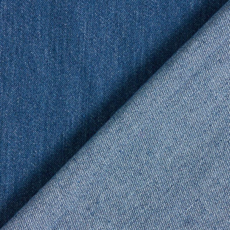 Denim elástico ligero reciclado – azul vaquero,  image number 4