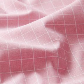 Tela de algodón Cretona Cuadros – rosa oscuro, 