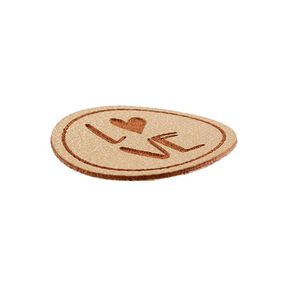 Pieza decorativa Amor [ Ø 25 mm ] – marrón, 