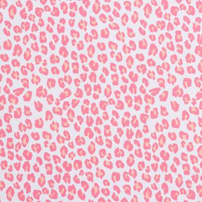 Tejido de bañador con estampado leopardo – blanco/rosa, 