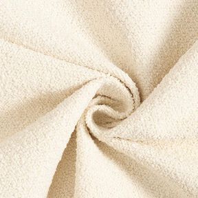 Tela de tapicería bouclé – blanco lana, 