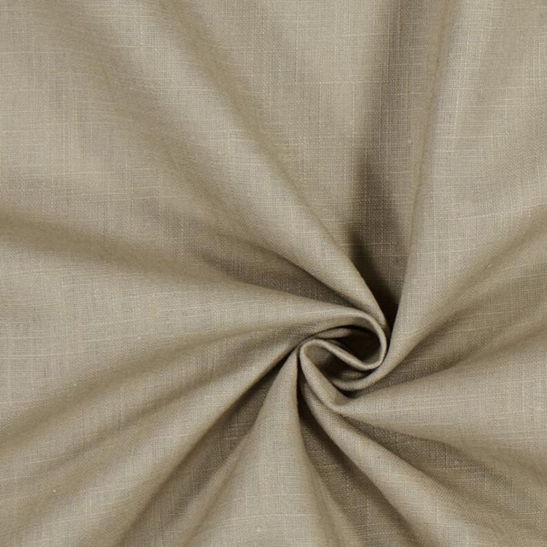 Tejido de lino con mezcla de ramio mediano – marrón claro,  image number 1