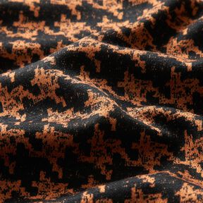 Tela de jersey de viscosa – naranja melocotón/negro, 