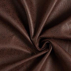 Tela de tapicería Imitación de piel – marrón oscuro, 
