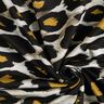 Tela de jersey de viscosa Grandes manchas de leopardo – gris claro/amarillo curry,  thumbnail number 3