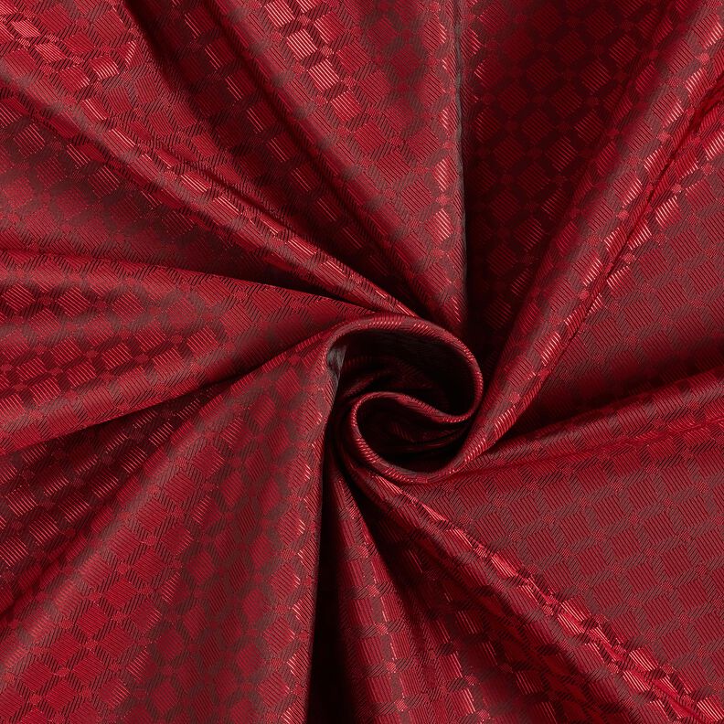 Tela de forro Jacquard Rombos – rojo,  image number 3