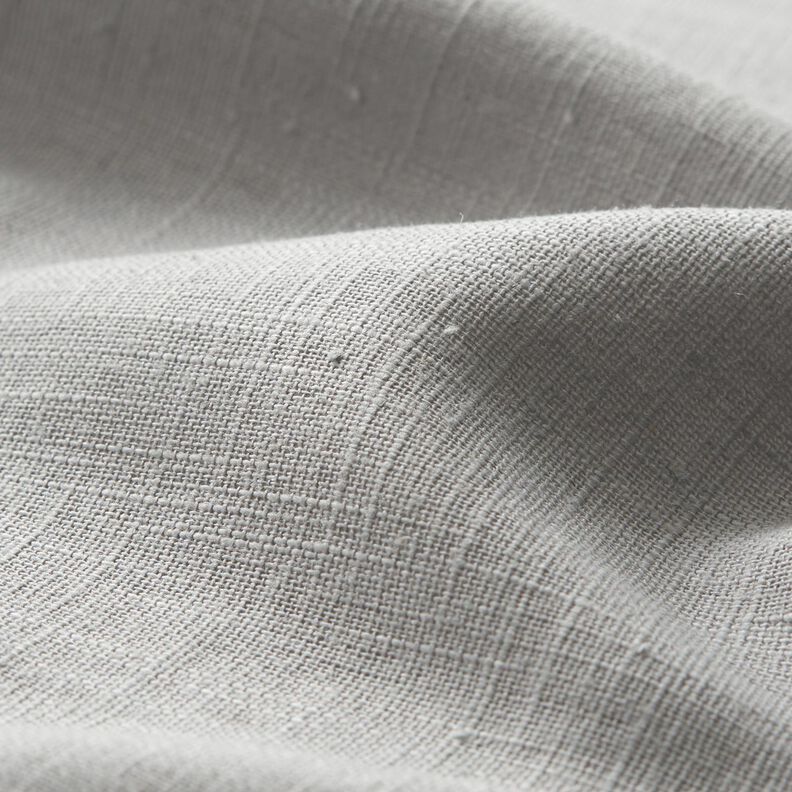 Tejido de lino con mezcla de ramio mediano – plateado,  image number 2