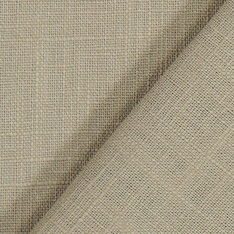 Tejido de lino con mezcla de ramio mediano – marrón claro,  image number 4