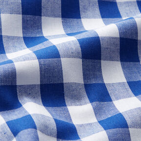 Tela de algodón Cuadros vichy 1,7 cm – azul real/blanco, 