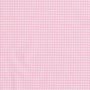Tela de algodón Cuadros vichy 0,2 cm – rosa/blanco, 