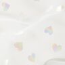 Malla fina con corazones laminados – blanco,  thumbnail number 3