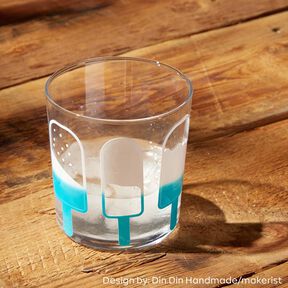 Lámina de vinilo Cambia de color al aplicar frío Din A4 – blanco/azul agua, 