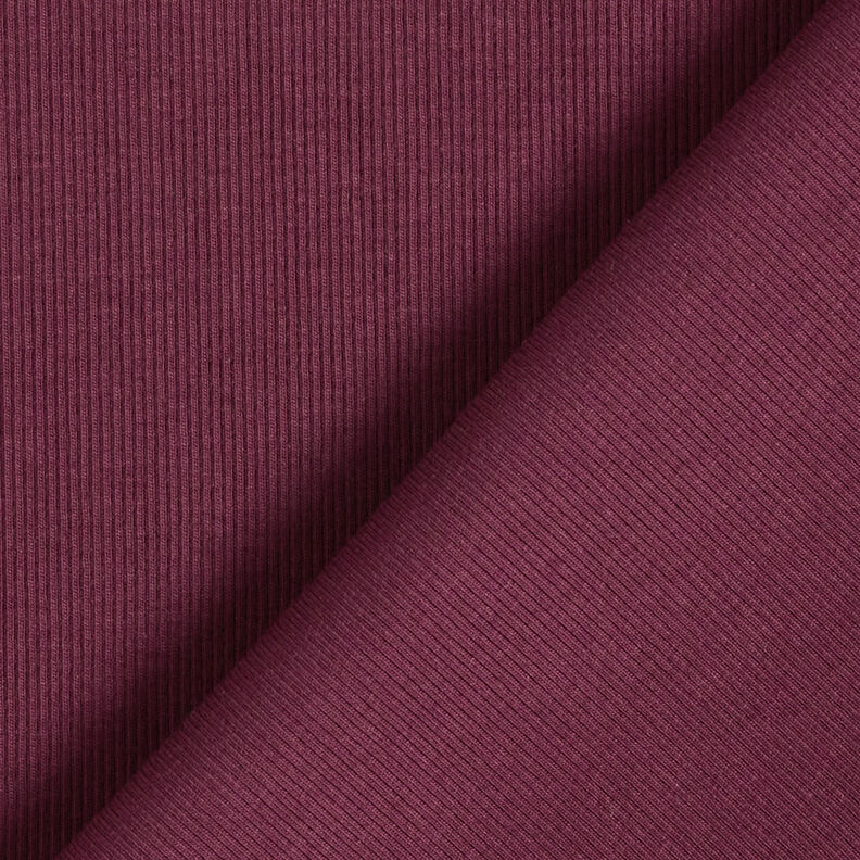 Textura fina Tela de jersey de algodón – merlot,  image number 3