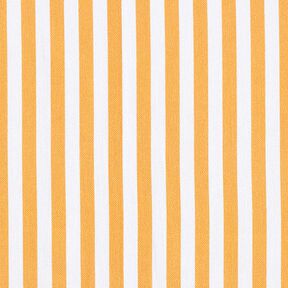 Tela decorativa Panama media Rayas verticales – naranja claro/blanco, 