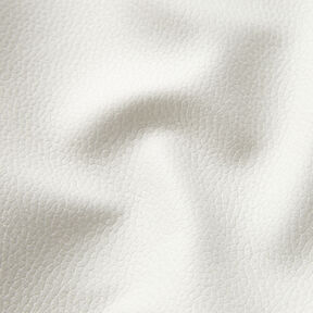 Tela de tapicería Imitación de piel Ligero relieve – marfil, 