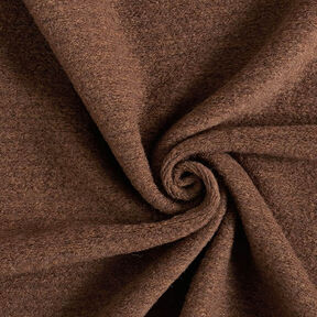 Tela de abrigo mezcla de lana melange – chocolate, 