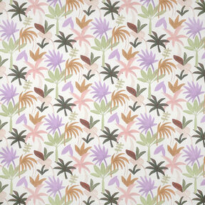 Gasa de algodón con palmeras | Nerida Hansen – blanco/rosa, 