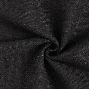 Tela de traje estructura diagonal purpurina – negro, 