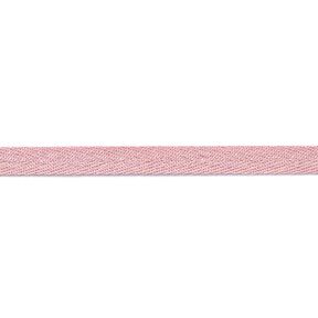 Cinta para tejer Metálico [9 mm] – rosa antiguo/plata metalizada, 