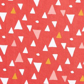 Tela de algodón Cretona Triángulos – terracotta, 