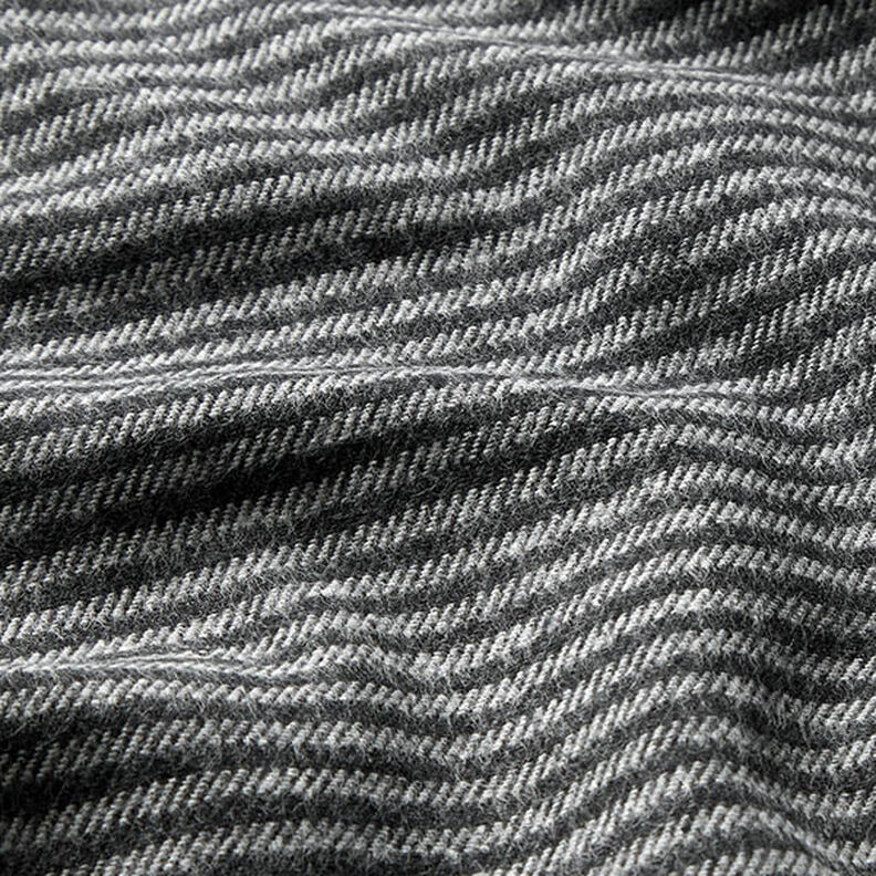 Tela para pantalón a rayas – granito/gris,  image number 2