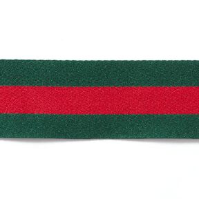 Cinta para tejer Rayas [40 mm] – verde/rojo, 