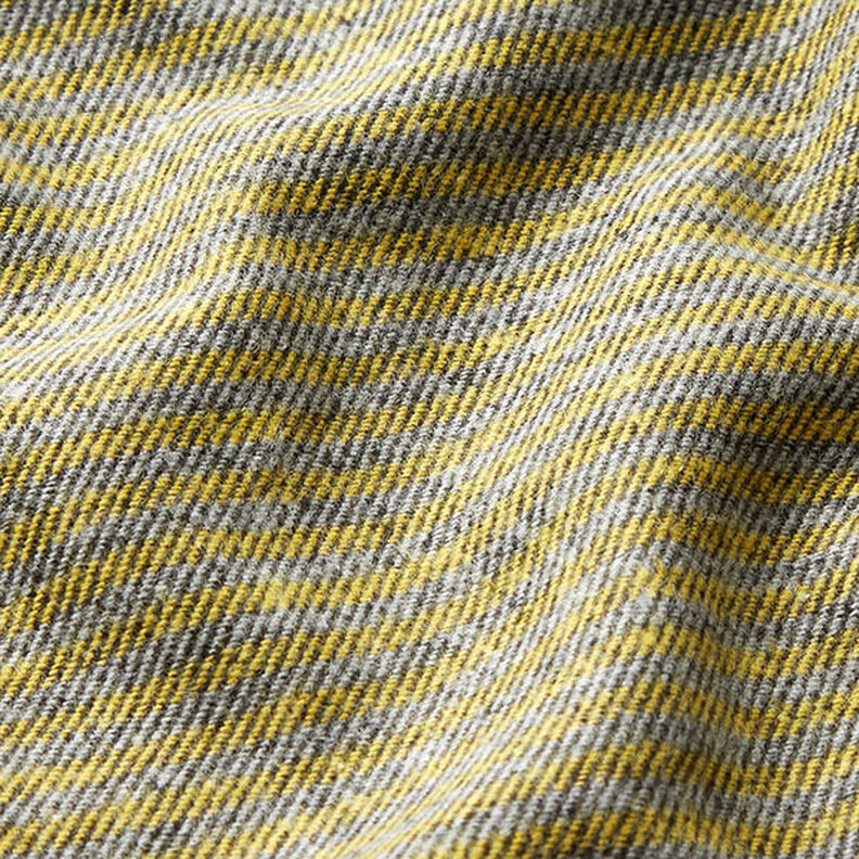 Tela para pantalón a rayas – amarillo/gris,  image number 2