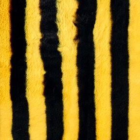 Piel sintética con rayas de abeja – negro/amarillo, 