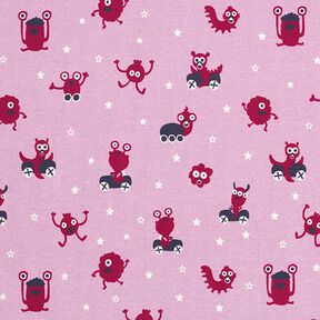 Tela de jersey de algodón Patio de juegos de monstruos | PETIT CITRON – rosa/bayas, 