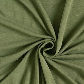Bambú Tela de jersey de viscosa Uni – oliva, 