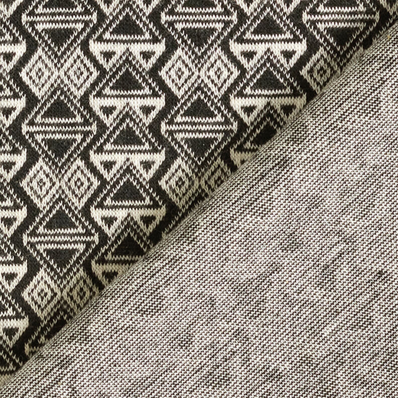 Punto jacquard con triángulos – negro/blanco,  image number 4