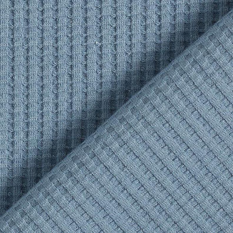 Jersey de algodón con relieves Uni – azul vaquero,  image number 3