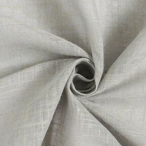 Tejido para cortinas Voile Apariencia de lino 300 cm – gris claro, 