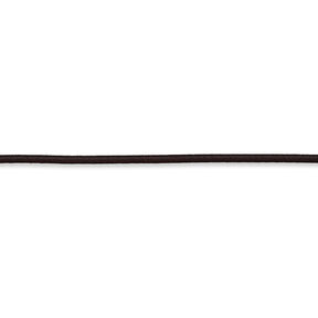 Cordón de goma [Ø 3 mm] – marrón negro, 