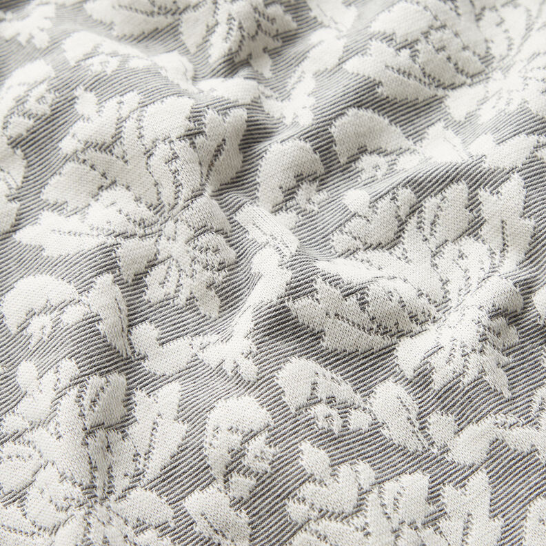 Punto jacquard con adornos – gris claro/blanco,  image number 2