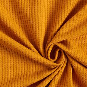 Jersey de algodón con relieves Uni – amarillo curry, 