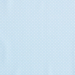 Popelina de algodón puntos pequeños – azul claro/blanco, 
