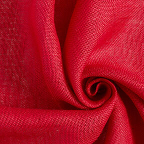 Tela decorativa Yute Uni 150 cm – rojo, 