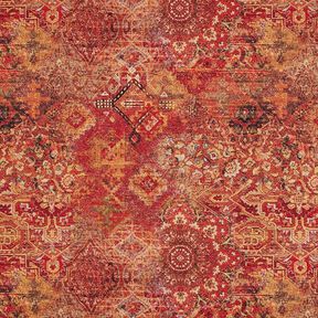 Tela decorativa Tapiz tejido de alfombra – terracotta/rojo fuego, 